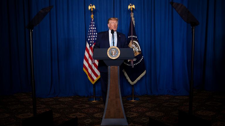 Trump, desde su residencia de Mar-a-Lago.