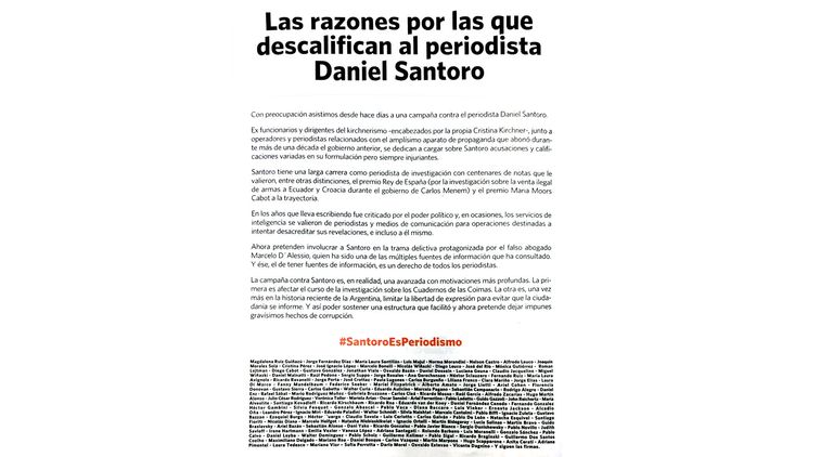 solicitada santoro clarin
