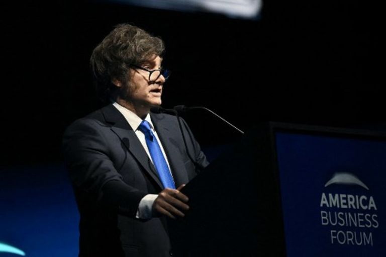 Javier Milei en American Business Forum
