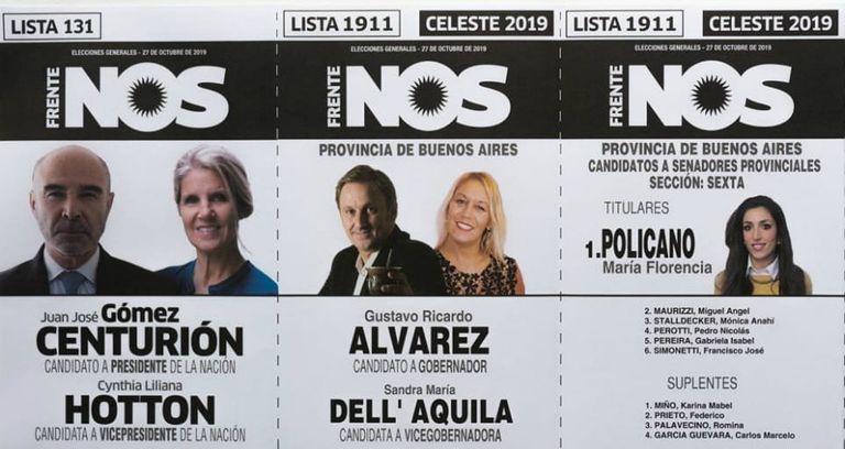 boletas elecciones octubre 2019