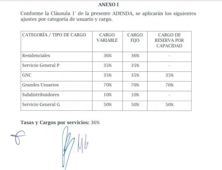 Ajustes por categoría de usuario