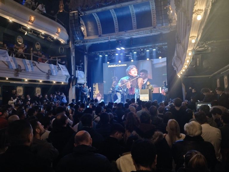 Javier Milei en Córdoba.