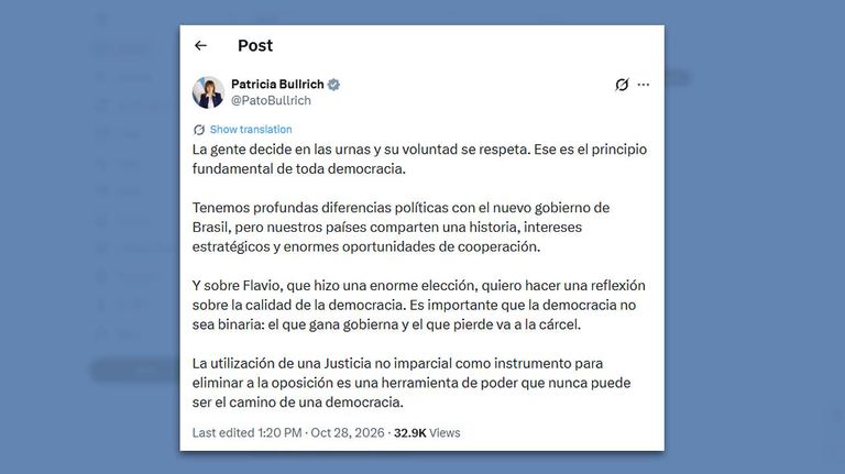 Posteo Patricia Bullrich
