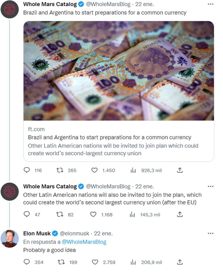 Moneda común entre Argentina y Brasil
