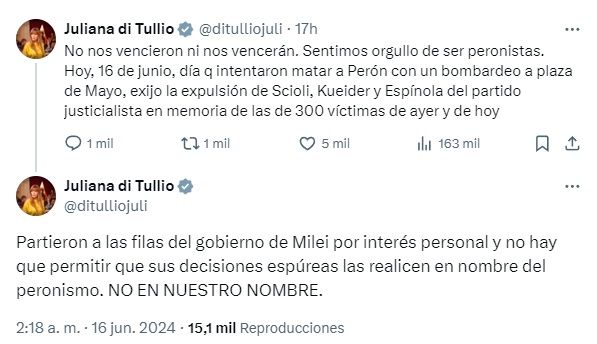 Tuit Juliana Di Tullio
