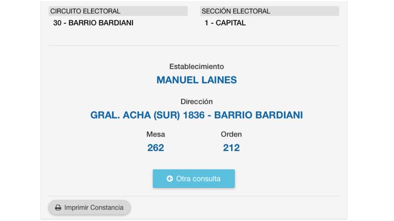 padron electoral