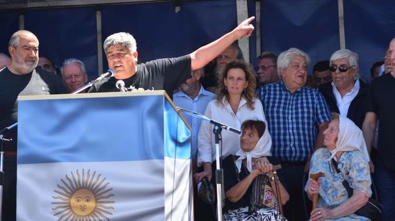 Paro de la CGT palco