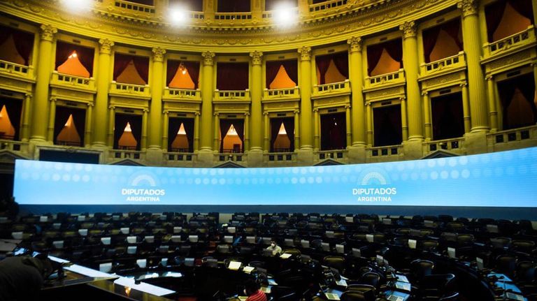 Sergio Massa y el recinto de la cámara de Diputados 20210513