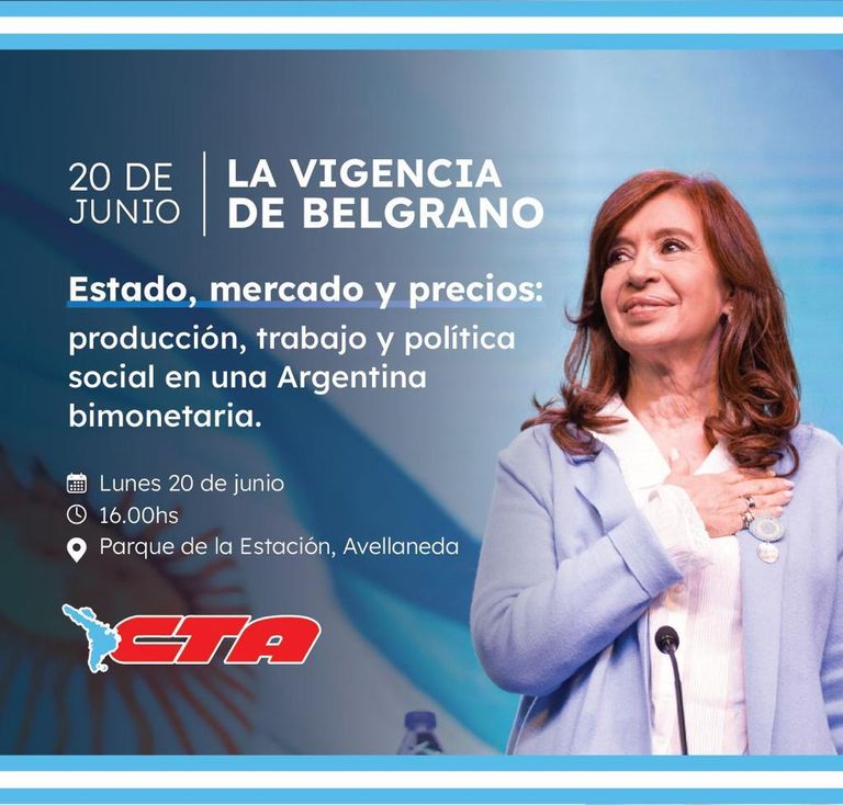 20220616 Gacetilla de la CTA sobre el acto de Cristina Kirchner