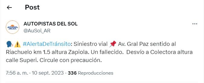 accidente en gral. paz