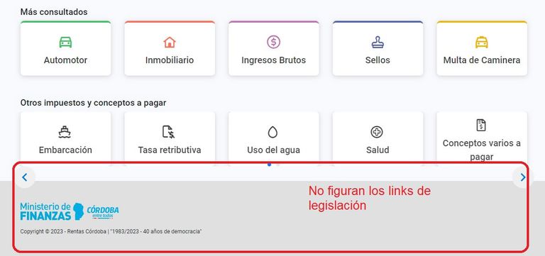 Denuncia de web falsa.