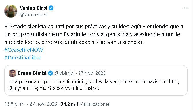 Tuit Vanina Biasi