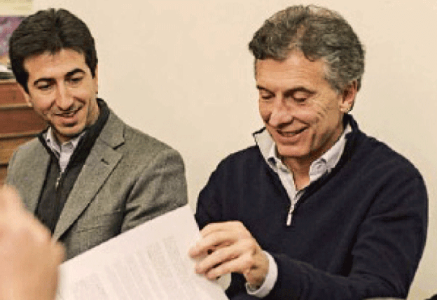 Edgardo Cenzón y Mauricio Macri.