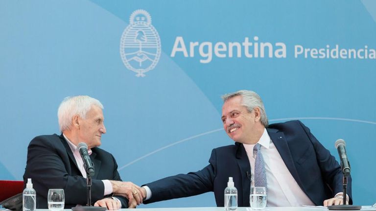 Alberto Fernández y Antonio Caló 20210913