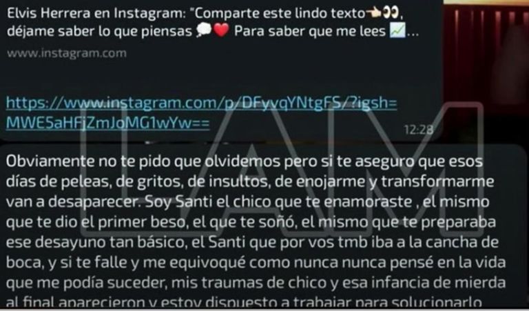 Santiago Martínez y Emily Ceco