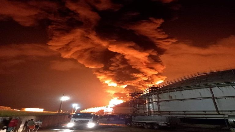 20220808 Explosión e incendio de tanqueros de combustible en Cuba
