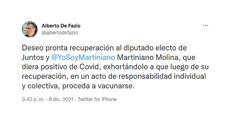 Martiniano Molina Covid-19
