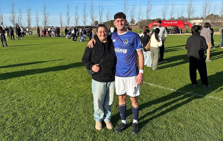 Teté Tissera y su hijo