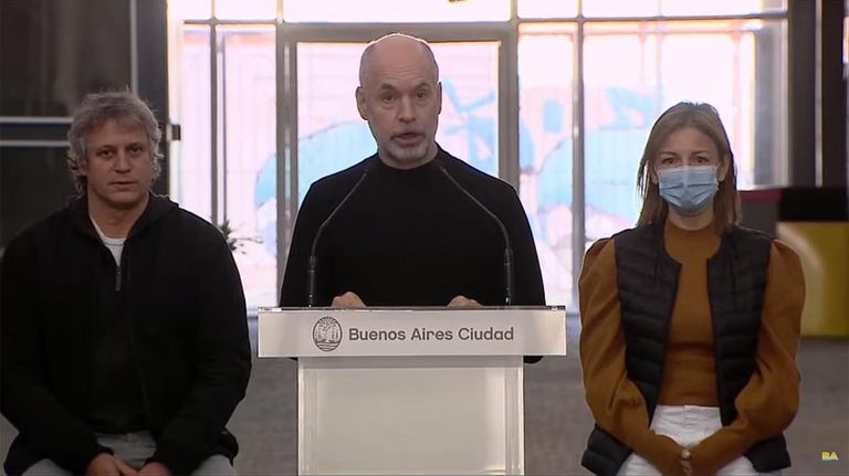 Conferencia de prensa Horacio Rodríguez Larreta 20210921