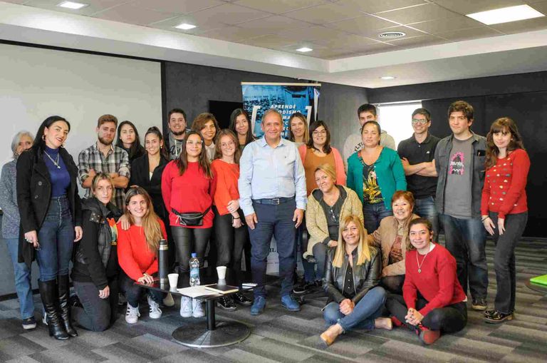 Sergio Palazzo en la Escuela de Comunicación de Perfil