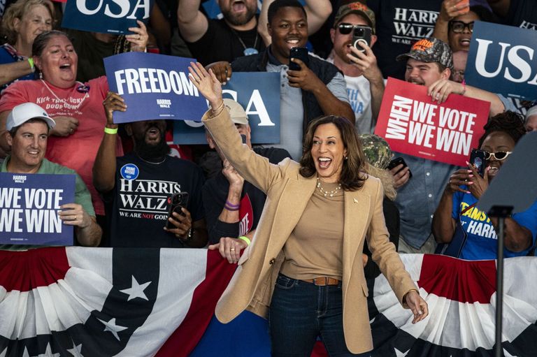 Kamala Harris Campaigns In North Carolina
