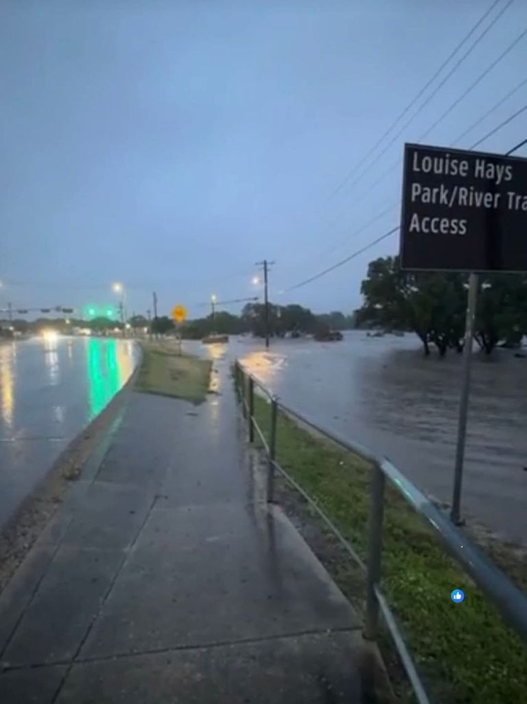 Inundación provocada por el Río Guadalupe