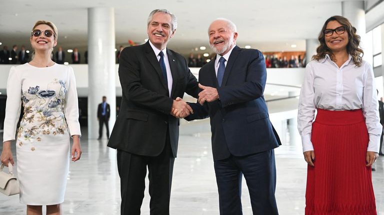 Alberto Fernández en Brasil