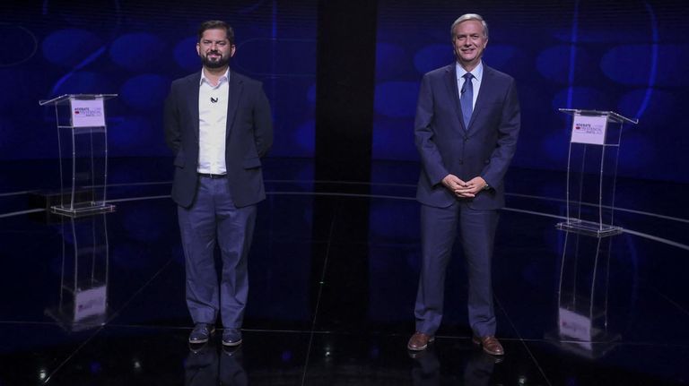 debate presidencial de Chile entre Boric y Kast 20211214