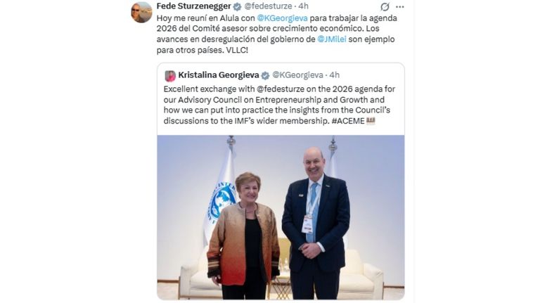 Sturzenegger se reunió con Georgieva