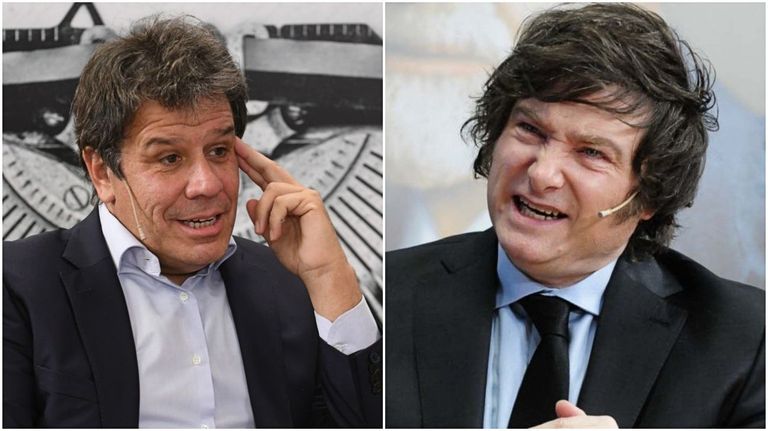 Facundo Manes y Javier Milei.