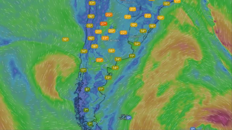 Clima jueves 20 de noviembre