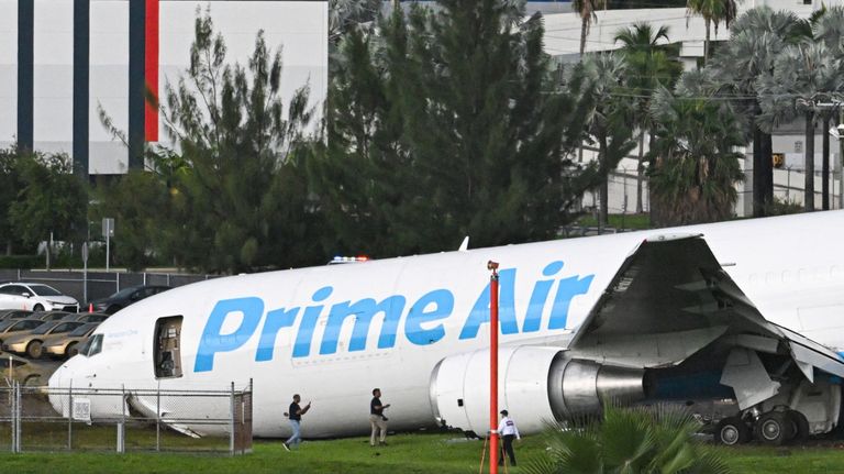 El avión pertenecía a la empresa Amazon
