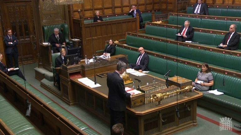 parlamento britanico aislamiento AFP
