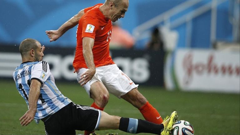 Mascherano en Brasil 2014