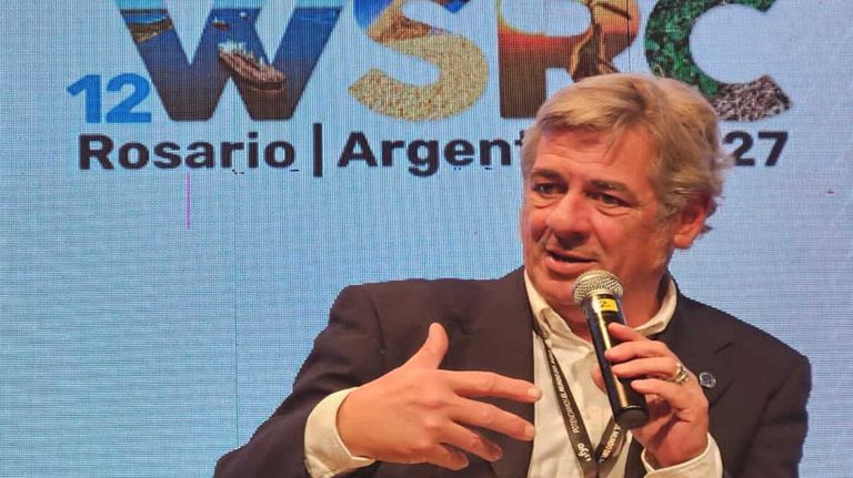 Nicolás Pino, presidente de la Sociedad Rural Argentina en Acsoja.