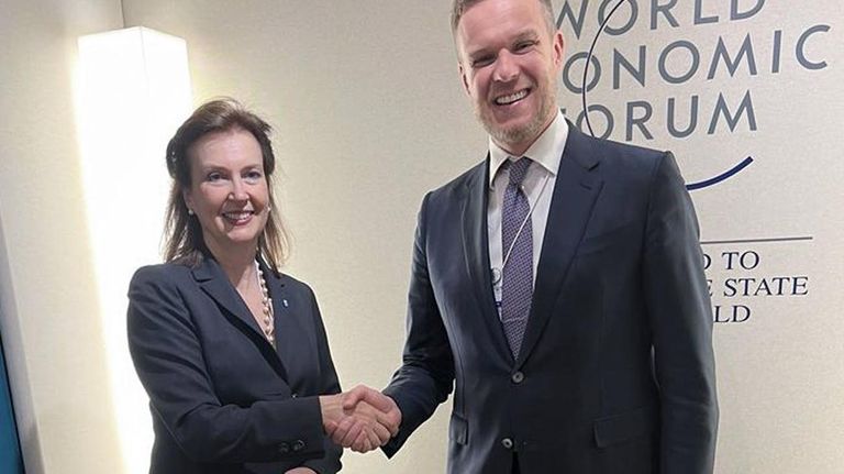 Diana Mondino en Davos