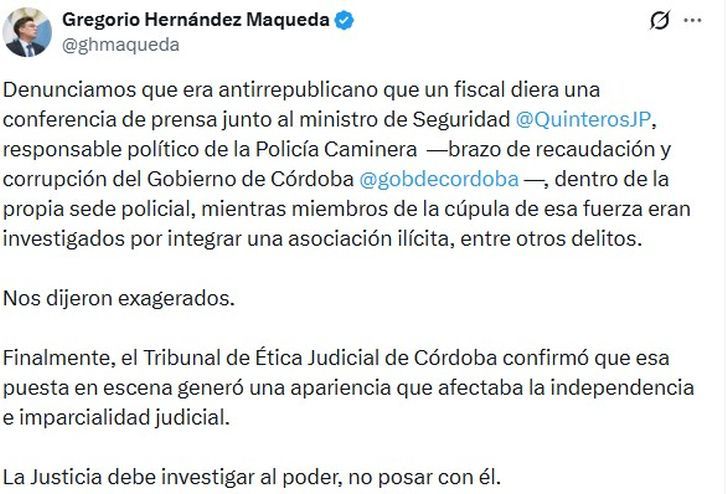 Tuit Gregorio Hernández Maqueda