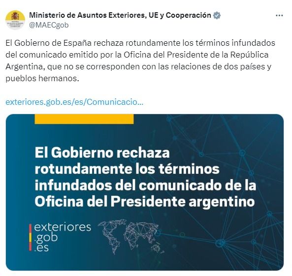 X Ministerio de Asuntos Exteriores español