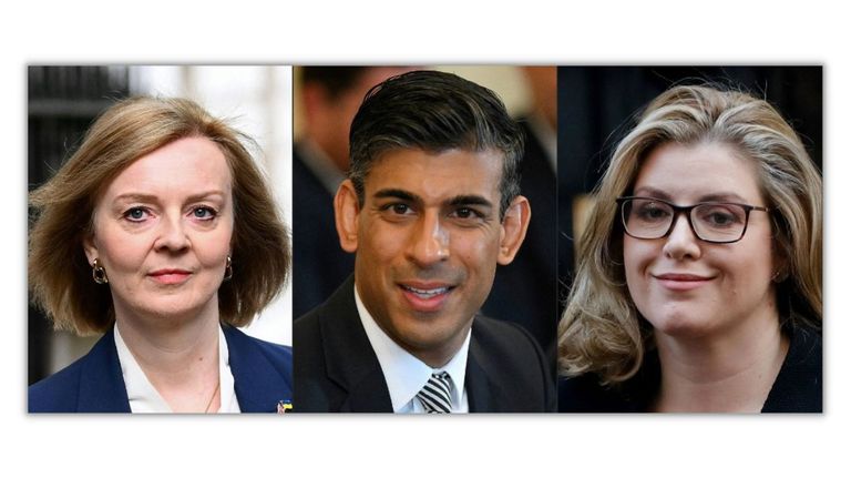 Liz Truss Rishi Sunak Penny Mordaunt