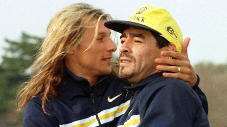 Diego Marado y Claudio Paul Caniggia07202018