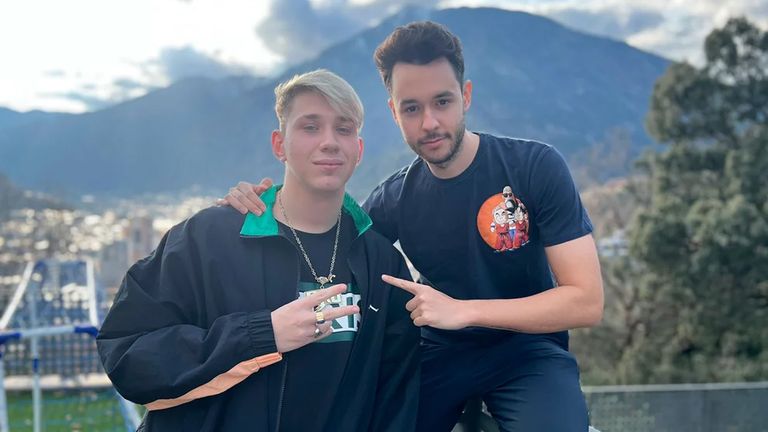 Brunenger con TheGrefg, dueño de Team Heretics