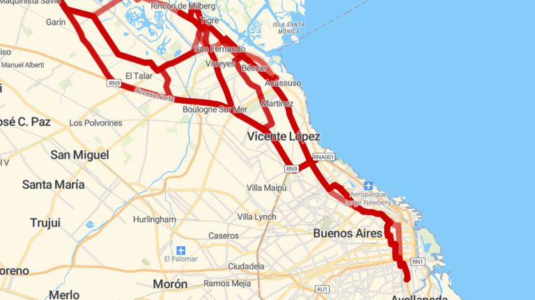 Los recorridos de la línea 60.