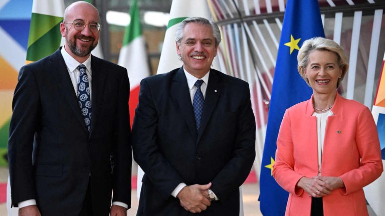 Alberto Fernández Belgica, UE CELAC 20230717