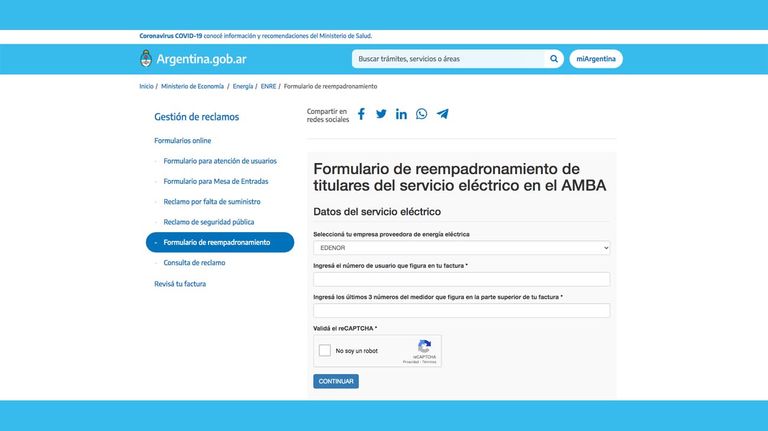 Reempadronamiento del servicio eléctrico 20211118