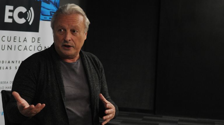 Rubén Sobrero en el Ccilo de Entrevistas de la Escuela de Comunicación