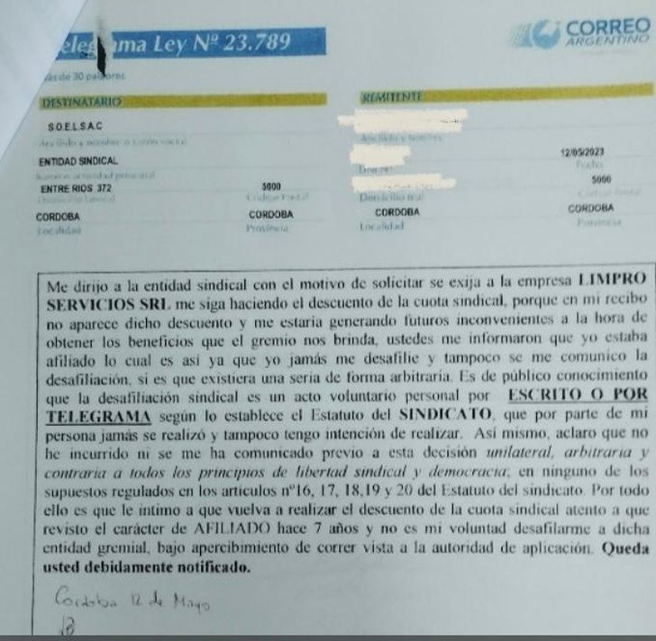 Desafiliaciones