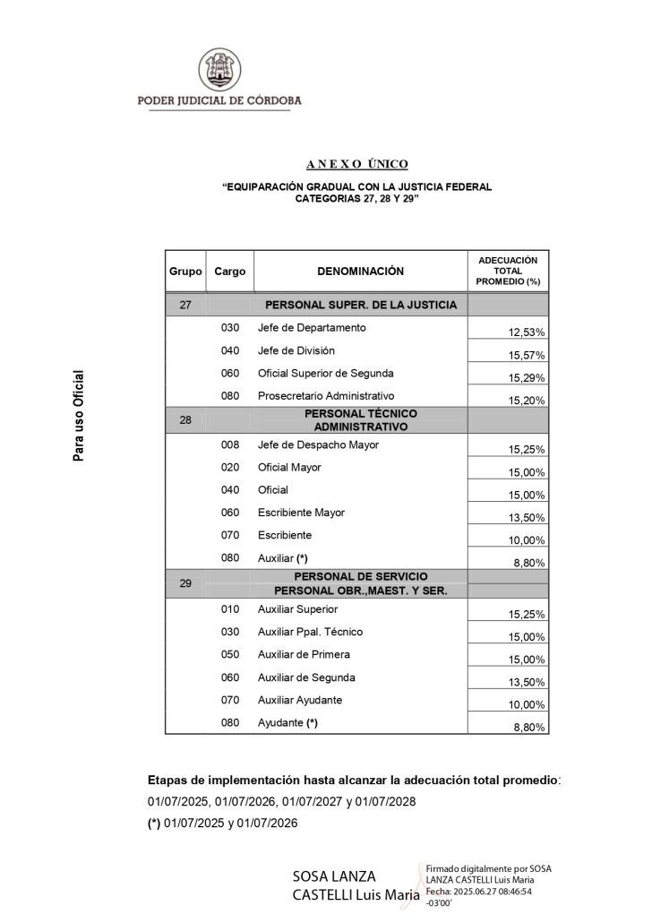 Anexo Acordada 229 del TSJ