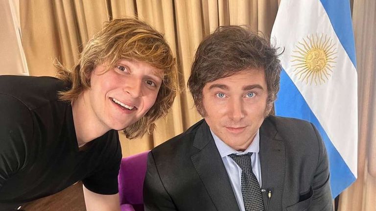 Iñaki Gutierrez y Javier Milei 20231222