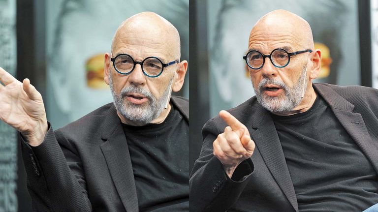 Javier Grosman, en la entrevista con Jorge Fontevecchia.