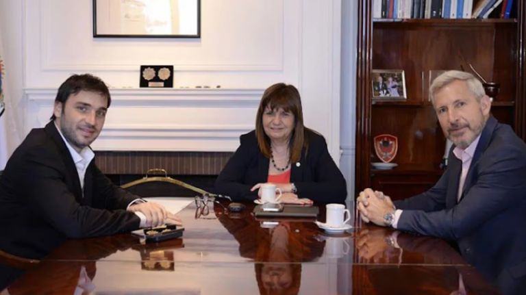 Patricia Bullrich, Rogelio Frigerio e Ignacio Torres 20240215